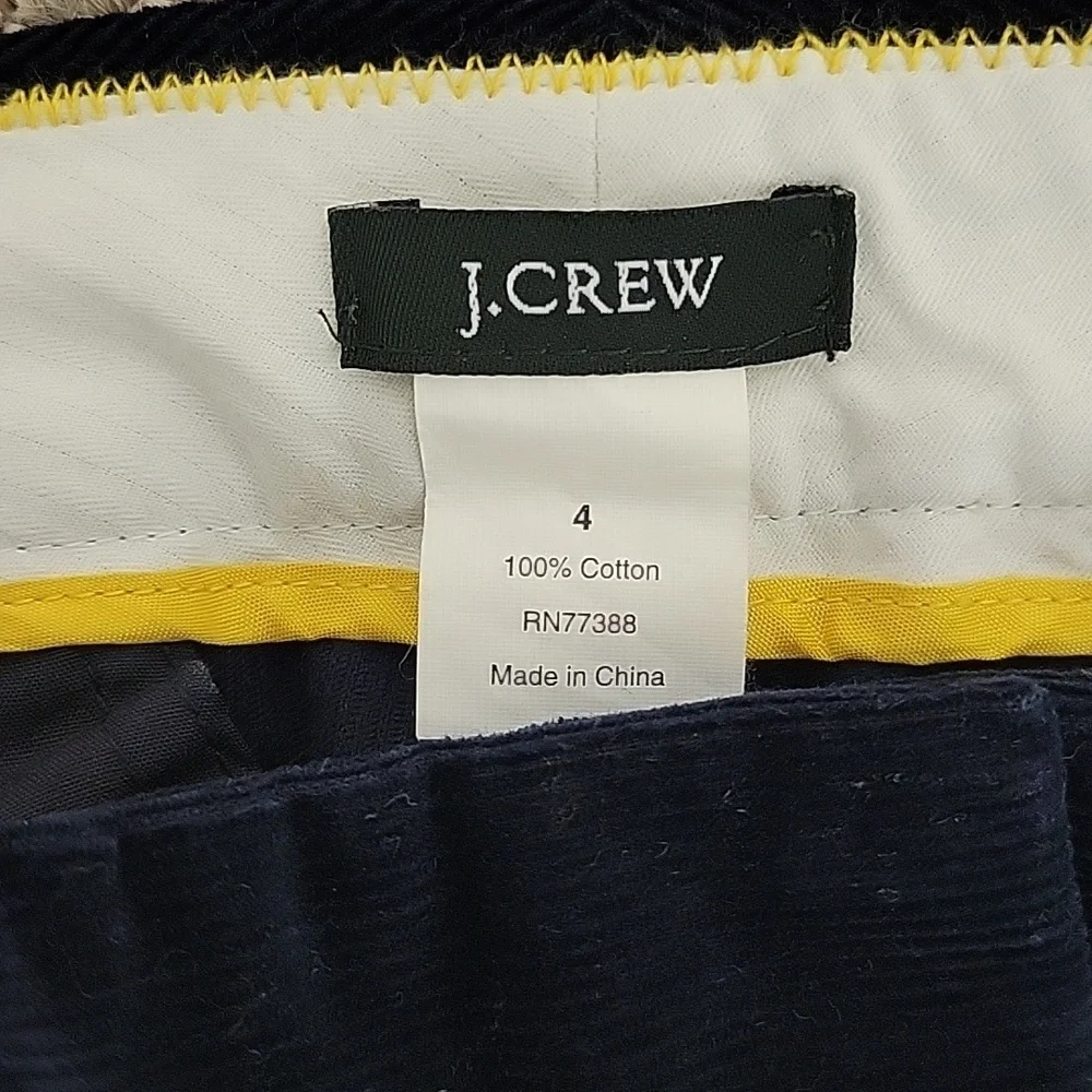 J Crew navy corduroy mini skirt sz 4. School uniform academia preppy